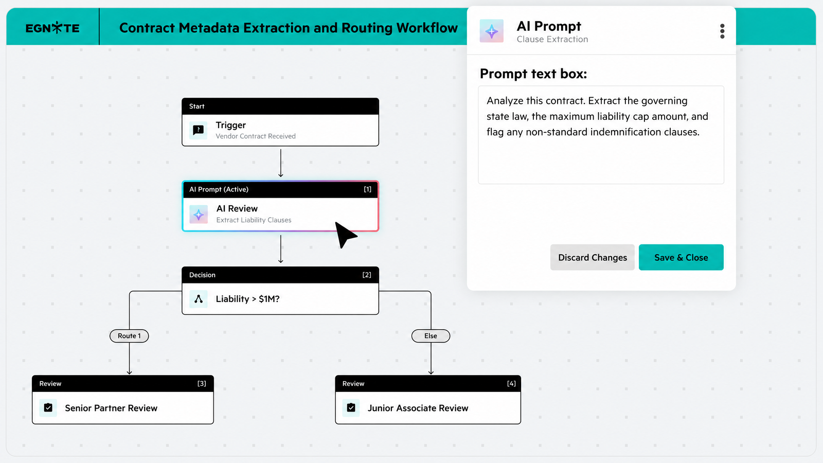 High-resolution official Egnyte workflow routing with automation and decision logic