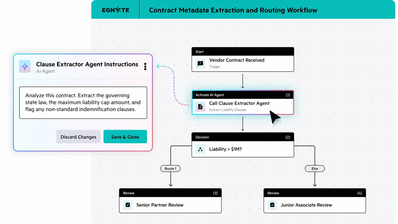 High-resolution official Egnyte document workflow automation interface