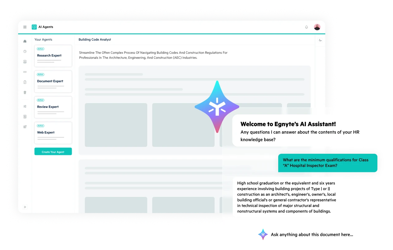 Official Egnyte Content Intelligence interface