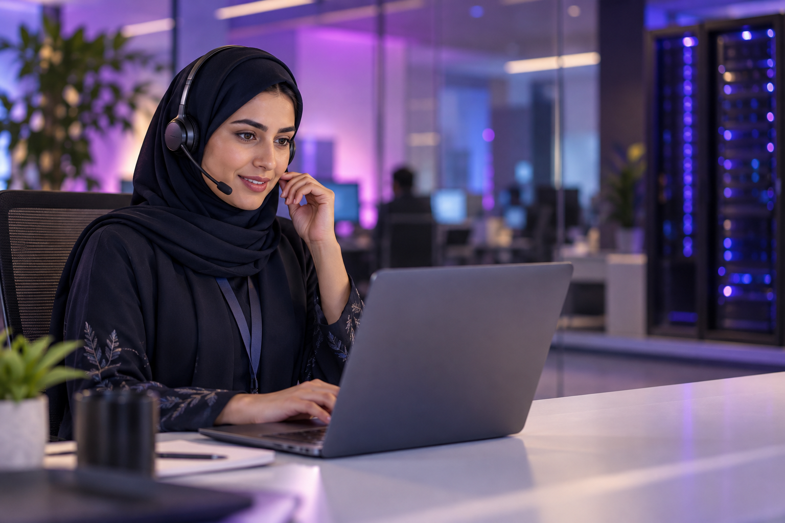 IT support specialist working in a UAE service desk environment