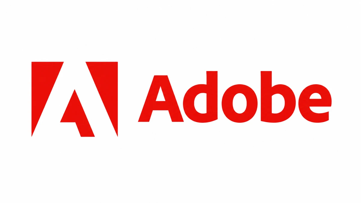 Adobe logo on a white background